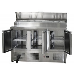 Stół chłodniczy 3-drzwiowy z nadstawką