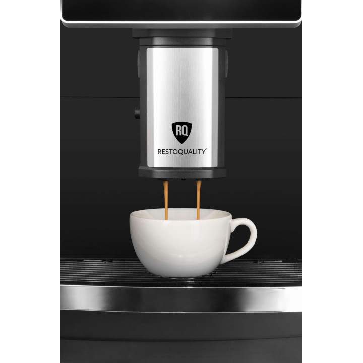 Automatyczny ekspres do kawy RQK8B z ekranem dotykowym | pojemnik 8l | podłączenie do wody | czarny