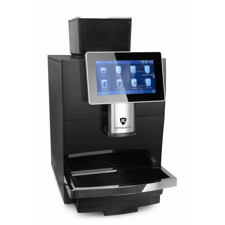 Automatyczny ekspres do kawy RQK2B z ekranem dotykowym | pojemnik 2l | podłączenie do wody | czarny