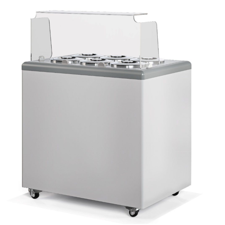 Konserwator do lodów typu pozetti Gelatti 6 z plexi