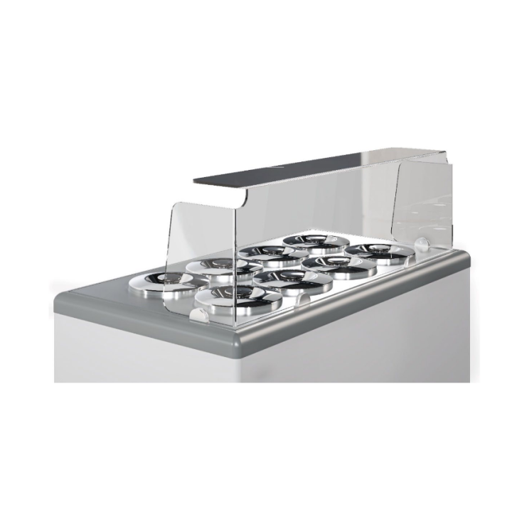 Konserwator do lodów typu pozetti Gelatti 6 z plexi