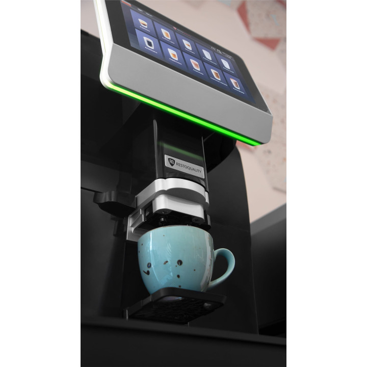 Automatyczny ekspres do kawy RQK33 PRO z ekranem dotykowym | pojemnik 4l | zbiorniki instant | podłączenie do wody | czarny
