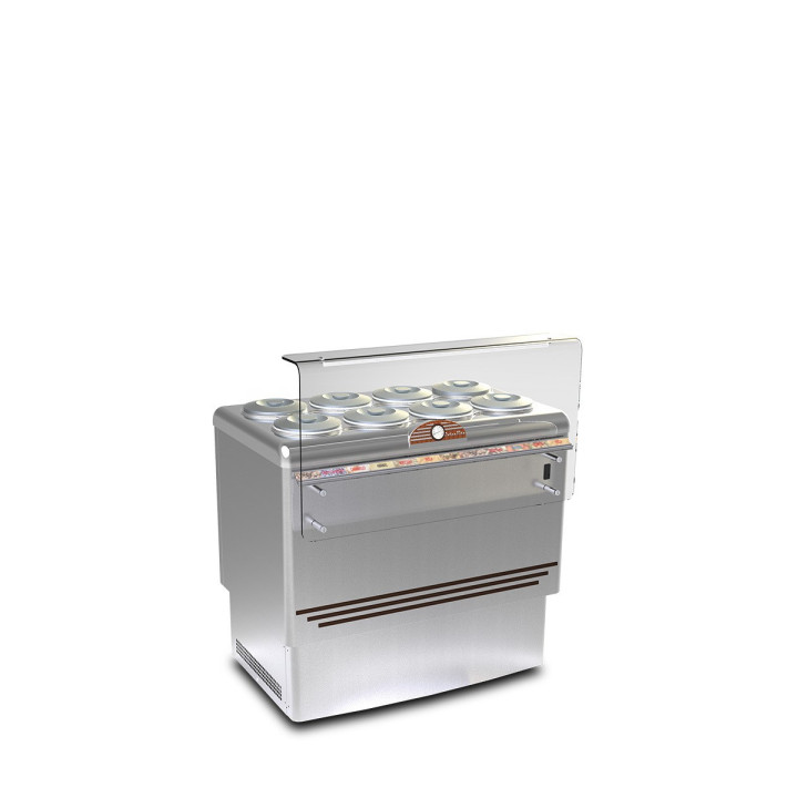 Konserwator do lodów 8 kuwet Dolce Vita DE LUXE 8 obudowa nierdzewna