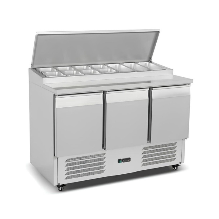 Stół chłodniczy 3-drzwiowy sałatkowy 7x GN 1/3 DBS1300D