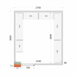 CRPF2730 Shelf Rack System Kit zestaw regałów do komory chłodnicze/mroźniczej