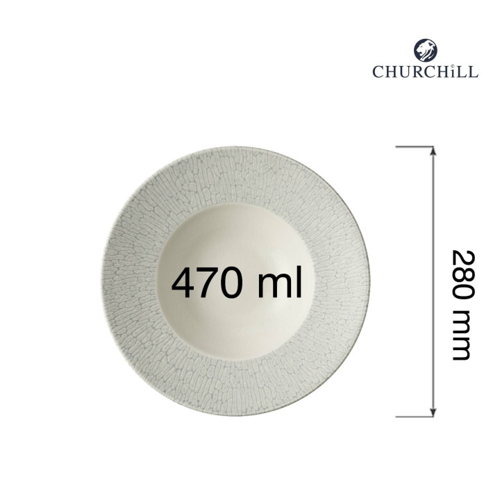 Talerz do pasty Delta Grey, 280mm