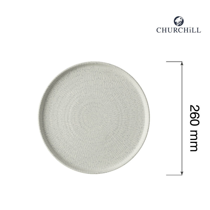 Talerz płytki z rantem Delta Grey, 260mm