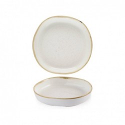 Talerz organiczny z wysokim rantem Stonecast Barley White, 230mm