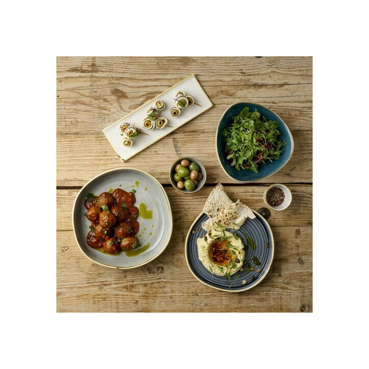 Taca porcelanowa Stonecast Barley White, 300x90mm