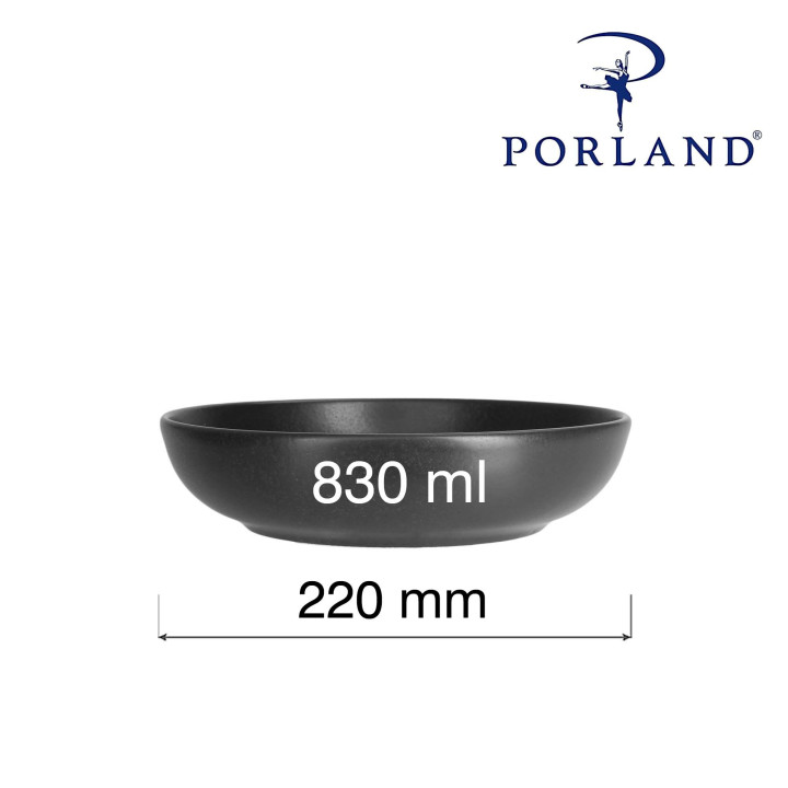 Miska płytka Coal, 220mm