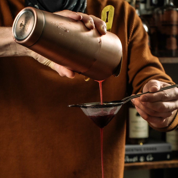 Shaker barmański 3-częściowy w stylu japońskim Diamond Lettice, antyczna miedź, BarFly, 700ml