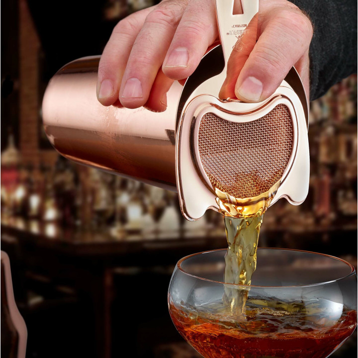 Shaker barmański 3-częściowy w stylu japońskim Diamond Lettice, miedź, BarFly 700ml