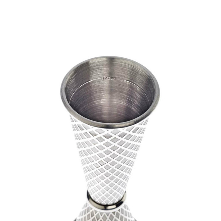 Miarka barmańska w stylu japońskim Diamond Lettice, stal nierdzewna, BarFly, 30/60ml