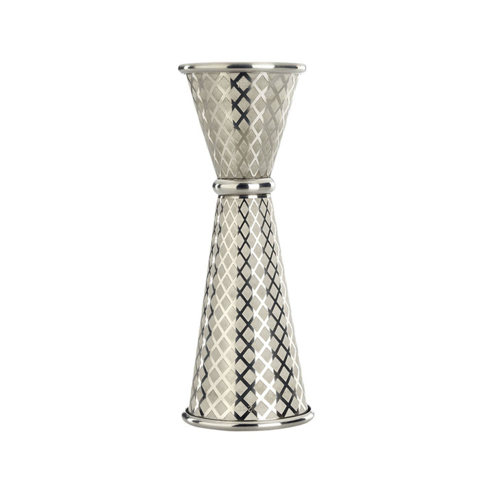 Miarka barmańska w stylu japońskim Diamond Lettice, stal nierdzewna, BarFly, 30/60ml