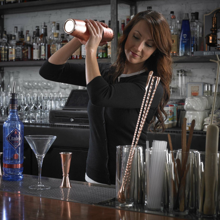 Miarka barmańska w stylu japońskim Diamond Lettice, miedź, BarFly, 30/60ml