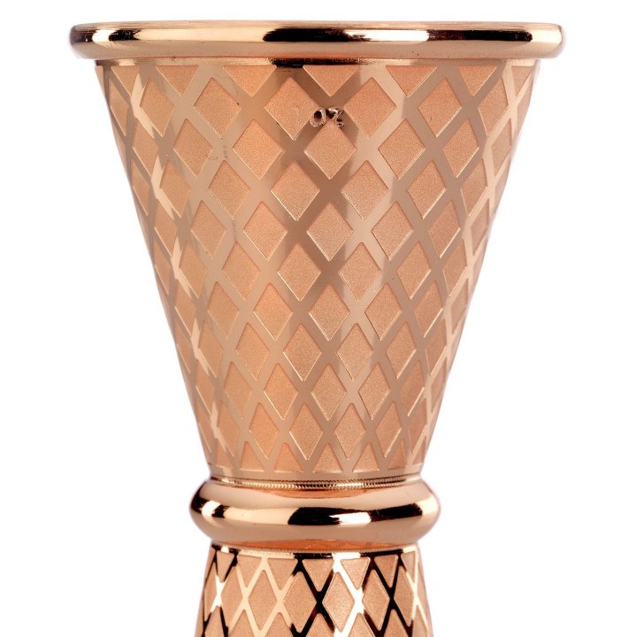 Miarka barmańska w stylu japońskim Diamond Lettice, miedź, BarFly, 30/60ml