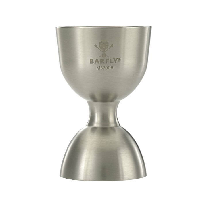 Miarka barmańska Bell z prostą krawędzią, stal nierdzewna, BarFly, 25/50ml