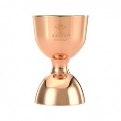 Miarka barmańska Bell z prostą krawędzią, miedź, BarFly, 25/50ml