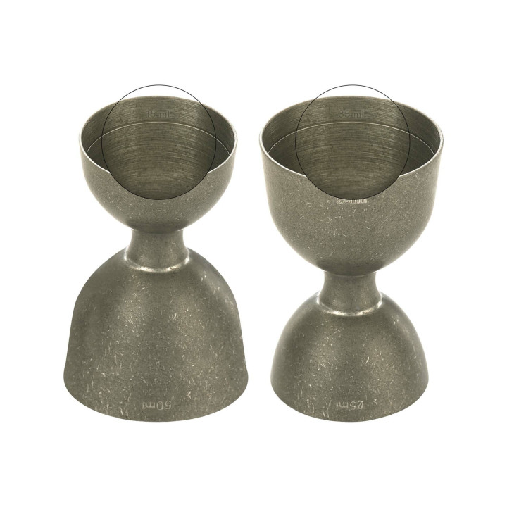 Miarka barmańska Bell z prostą krawędzią, vintage, BarFly, 25/50ml