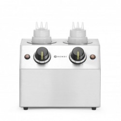 Podgrzewacz do sosów podwójny, HENDI, 1,3L, 220-240V/400W, 270x223x(H)282mm