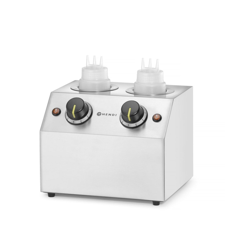 Podgrzewacz do sosów podwójny, HENDI, 1,3L, 220-240V/400W, 270x223x(H)282mm