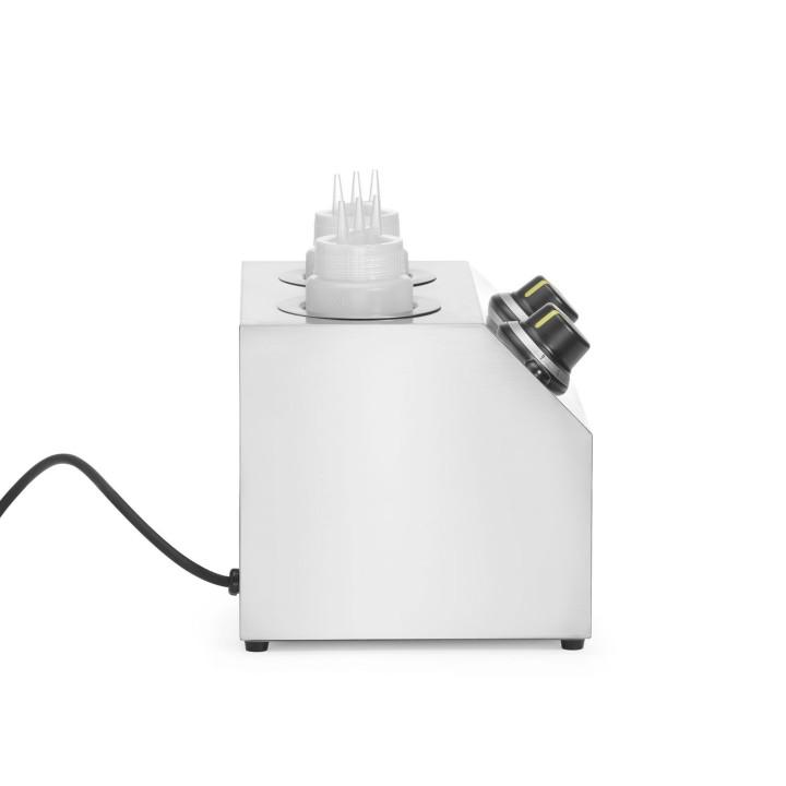 Podgrzewacz do sosów podwójny, HENDI, 1,3L, 220-240V/400W, 270x223x(H)282mm