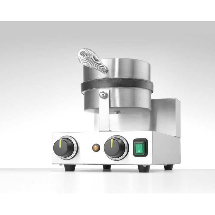 Gofrownica okrągła na gofry belgijskie, HENDI, 230V/1000W, 250x491x(H)285mm