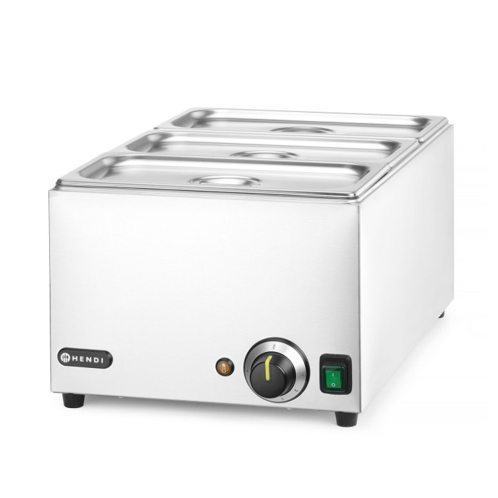 Zestaw: Bemar HENDI Ranger + 3x GN 1/3 z pokrywką, HENDI, GN 1/1, 230V/1000W, 590x332x(H)242mm