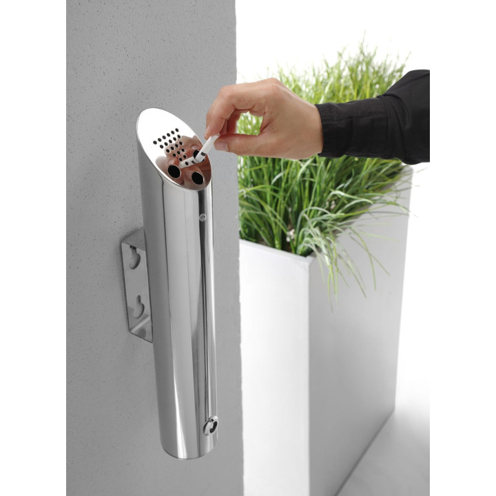 Popielnica ścienna, HENDI, ⌀75x(H)460mm