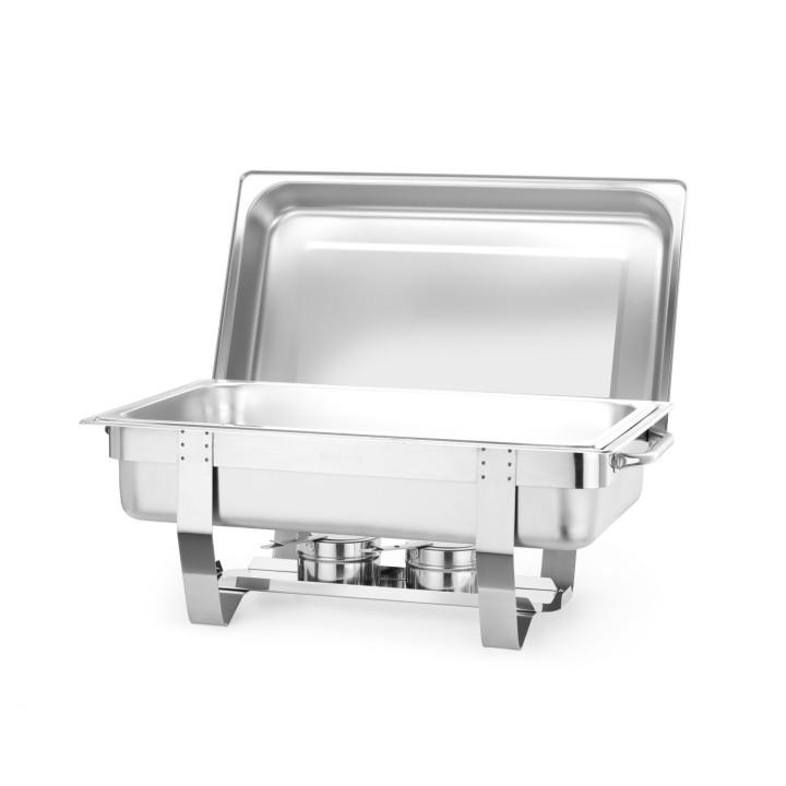 Podgrzewacz na pastę GN 1/1 – zestaw z pojemnikami GN, HENDI, Kitchen Line, 585x385x(H)315mm