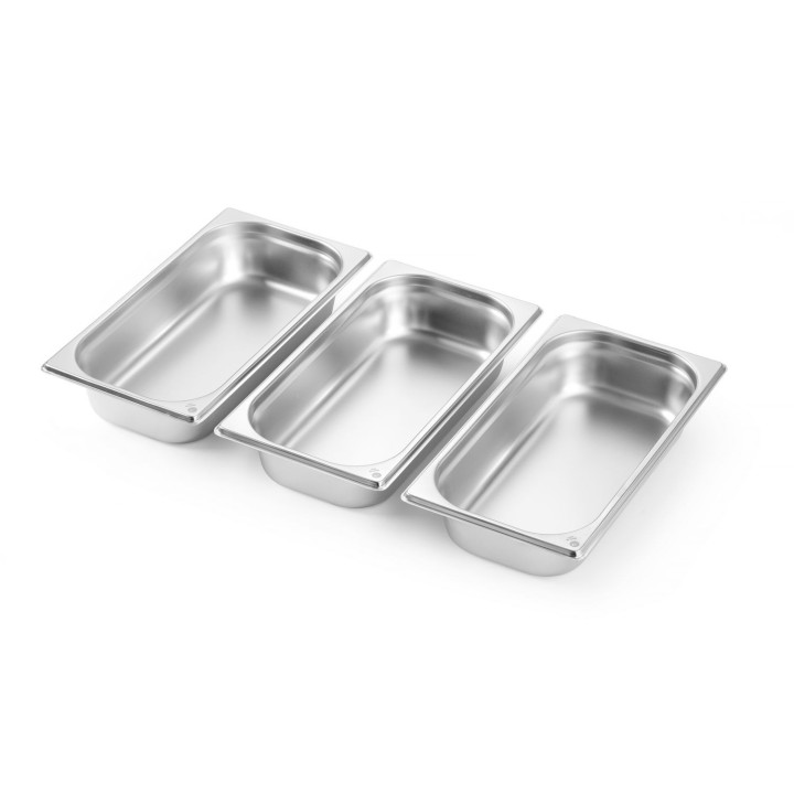 Podgrzewacz na pastę GN 1/1 – zestaw z pojemnikami GN, HENDI, Kitchen Line, 585x385x(H)315mm