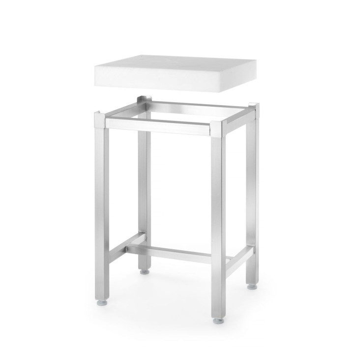 Kloc masarski z polietylenu z podstawą, HENDI, 505663 + 505670, 500x400x(H)830mm