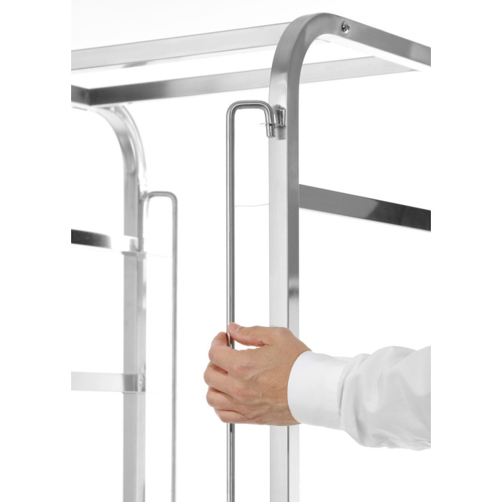 Wózek do transportu koszy do zmywarek, 7 × 500×500 mm, HENDI, 615x560x(H)1710mm