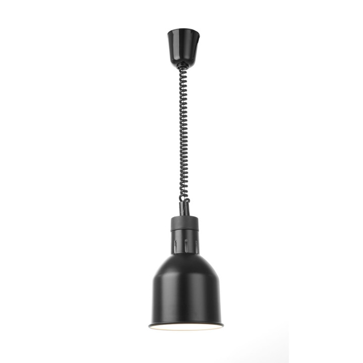 Lampa do podgrzewania potraw wisząca, cylindryczna, HENDI, czarny, 230V/250W, ⌀175x(H)250mm
