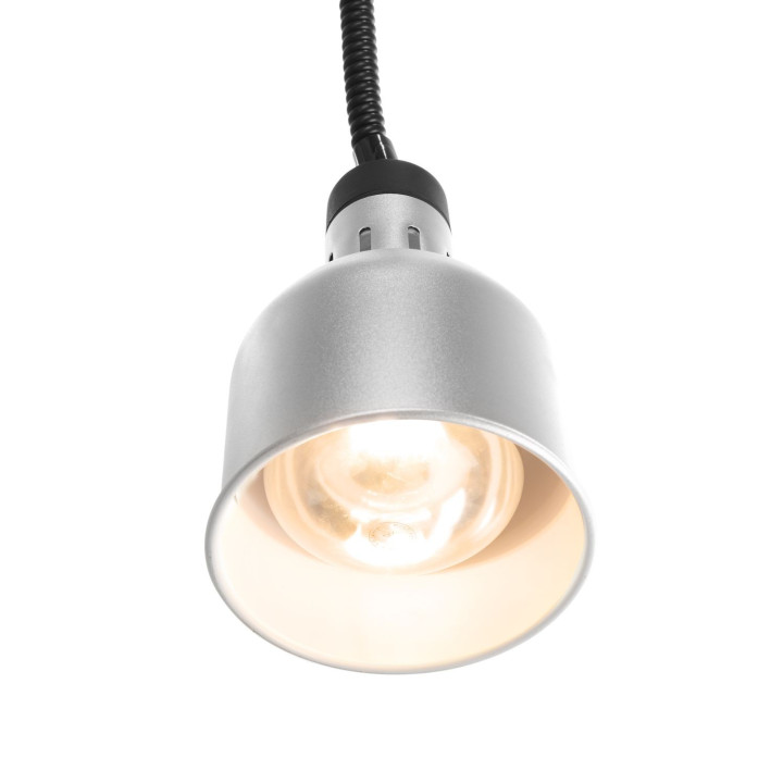 Lampa do podgrzewania potraw wisząca, cylindryczna, HENDI, srebrny, 230V/250W, ⌀175x(H)250mm