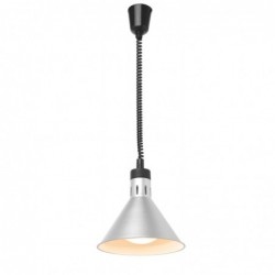 Lampa do podgrzewania potraw wisząca, stożkowa, HENDI, srebrny, 230V/250W, ⌀275x(H)250mm