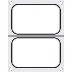 Matryca do zgrzewarki, HENDI, 2x pojemnik 178x113 mm