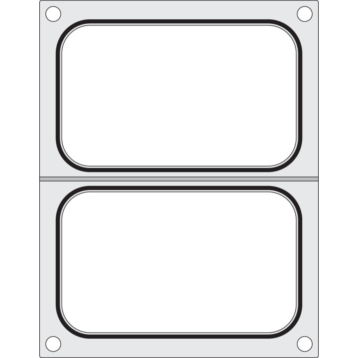Matryca do zgrzewarki, HENDI, 2x pojemnik 178x113 mm