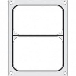 Matryca do zgrzewarki, HENDI, pojemnik dwudzielny 227x178 mm