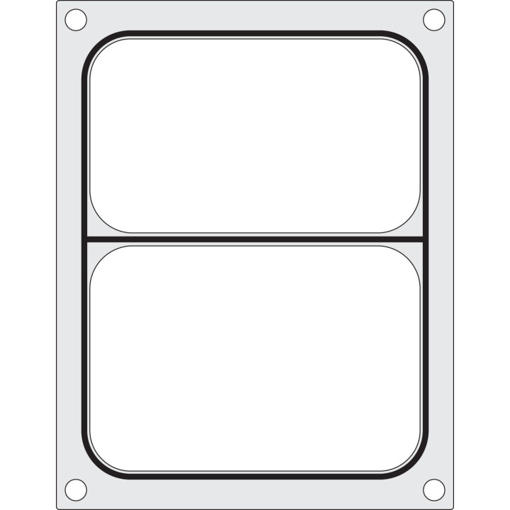 Matryca do zgrzewarki, HENDI, pojemnik dwudzielny 227x178 mm