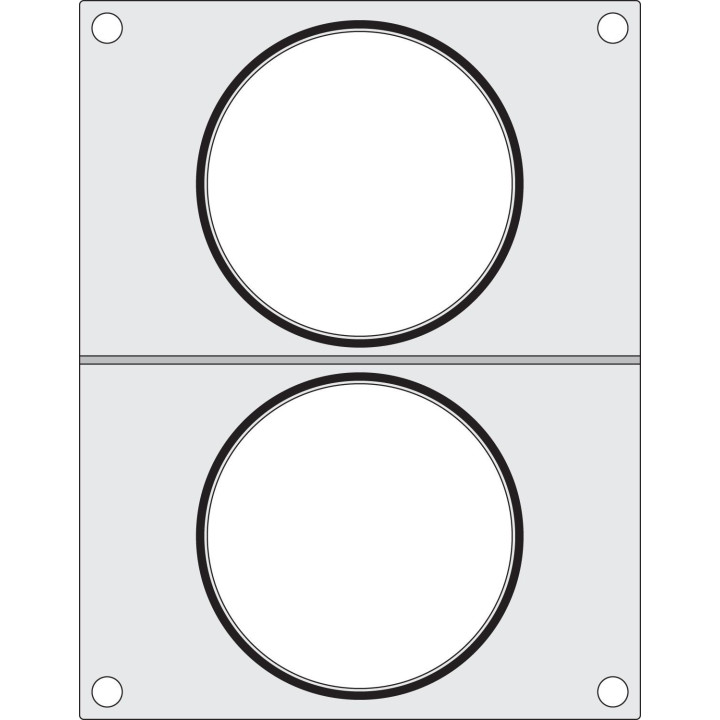 Matryca do zgrzewarki, HENDI, 2x pojemnik do zupy ø115 mm