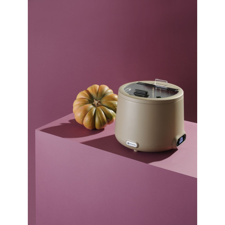 Kociołek do zupy HENDI UNIQ, HENDI, designed by Robert Bronwasser, 8L, beżowy, 220-240V/500W, ⌀365x(H)325mm