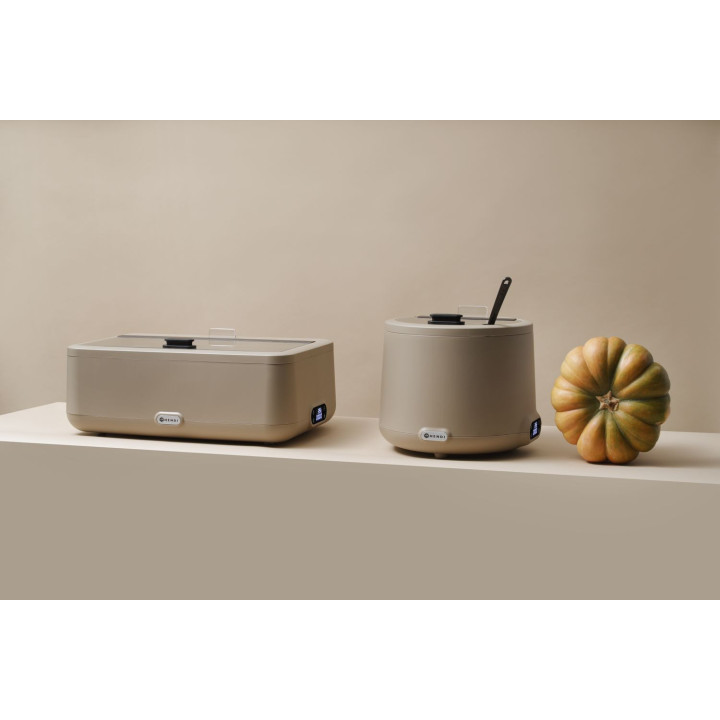 Kociołek do zupy HENDI UNIQ, HENDI, designed by Robert Bronwasser, 8L, beżowy, 220-240V/500W, ⌀365x(H)325mm