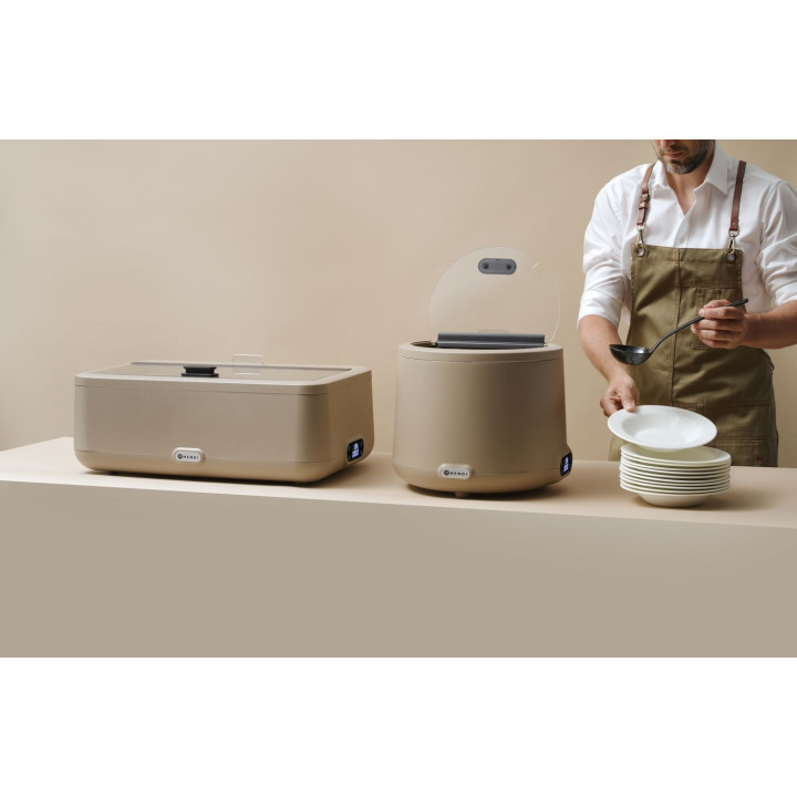 Podgrzewacz elektryczny HENDI UNIQ, HENDI, designed by Robert Bronwasser, beżowy, 220-240V/700W, 607x402x(H)245mm