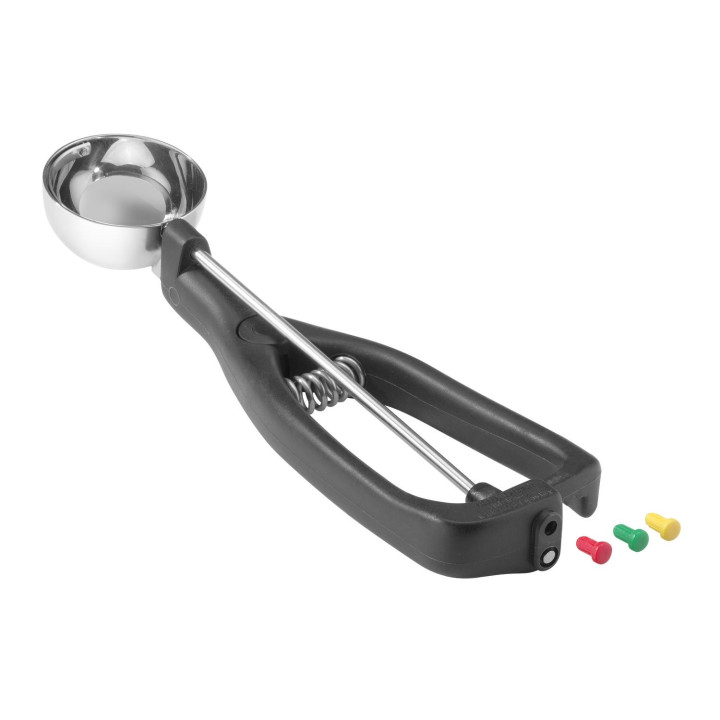 Gałkownica dla leworęcznych, Stöckel, 1/40, czarny, ⌀45x(H)mm