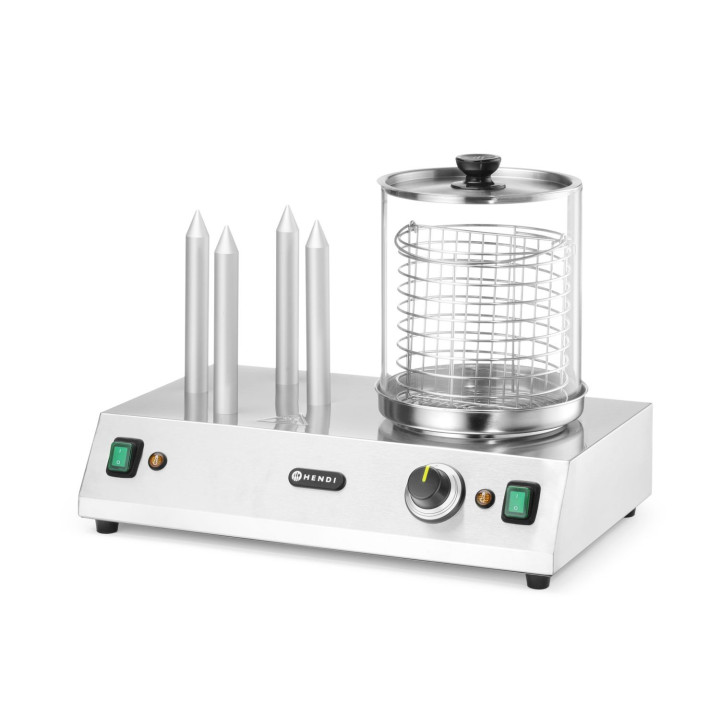 Podgrzewacz do parówek i bułek do hot-dogów, HENDI, 220-240V/550W, 500x310x(H)395mm