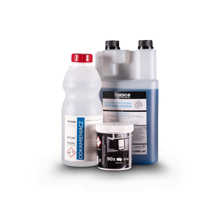 Zestaw środków czystości do ekspresu Fresco