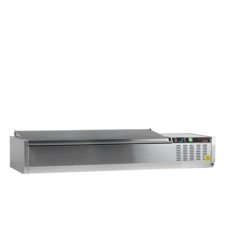 Witryna chłodnicza 7*GN1/4 GVC33-150 S/S