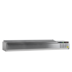 Witryna chłodnicza 10*GN1/4 GVC33-200 S/S