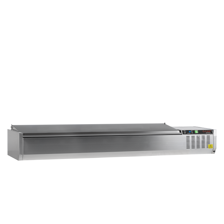 Witryna chłodnicza 10*GN1/4 GVC33-200 S/S